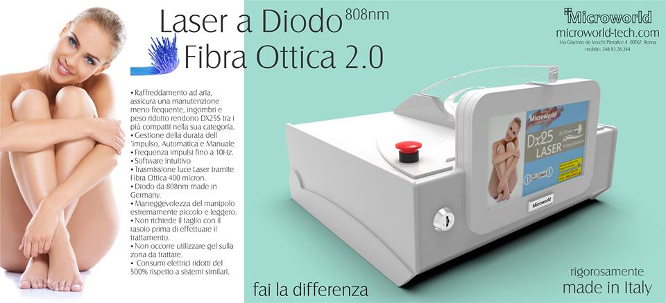 LASER DIODO 808nm con fibra ottica – Tan & Beauty